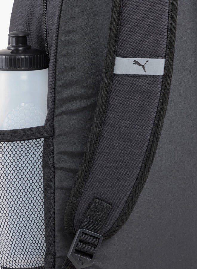 PUMA Logo Print School Backpack with Adjustable Straps and Zip Closure  - Image 4