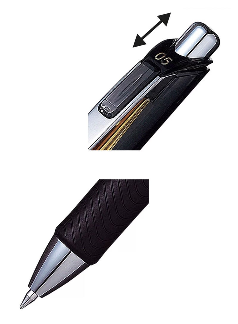 Pentel قلم حبر جل إنفري 12 قطعة 0.5 مم حبر أسود - Image 3