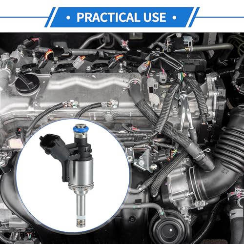 VekAuto 4 Pcs No.13537591623 Fuel Injector for Mini Cooper S/JCW 1.6T 2010-2015 for Mini Cooper Clubman S/JCW 1.6T 2010-2015 for Mini Cooper Coupe/Roadster S/JCW 1.6T 2012-2015 - Image 2