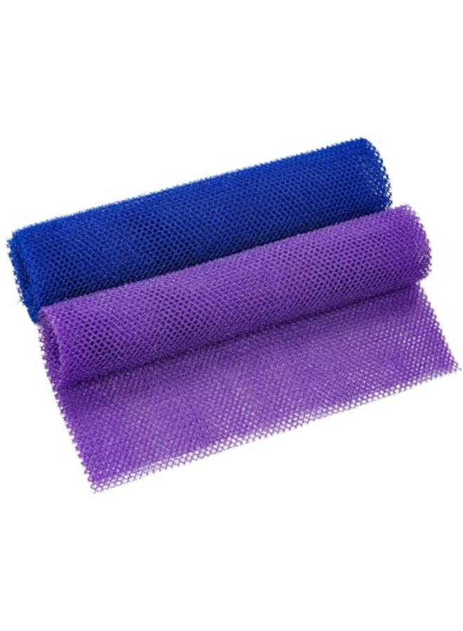 Fengek 2 Pcs African Exfoliating Net Fengek 315 Inch African Long Body Net Sponges Skin Back Scrubber for Daily Shower Bathing Exfoliating Multicolor 3 - Image 1