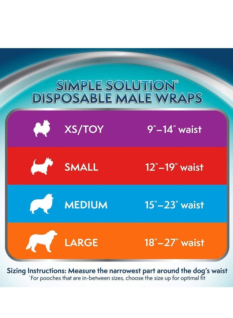 Simple Solution لفافات الكلاب الذكورية ذات الاستخدام الواحد XS، 12 قطعة - Image 2