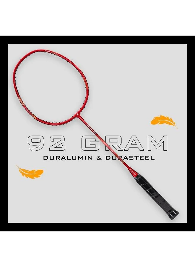 Hundred  Hundred Powertek 200 Pro Graphite Strung Badminton Racket With Head Cover  | Best Price UAE