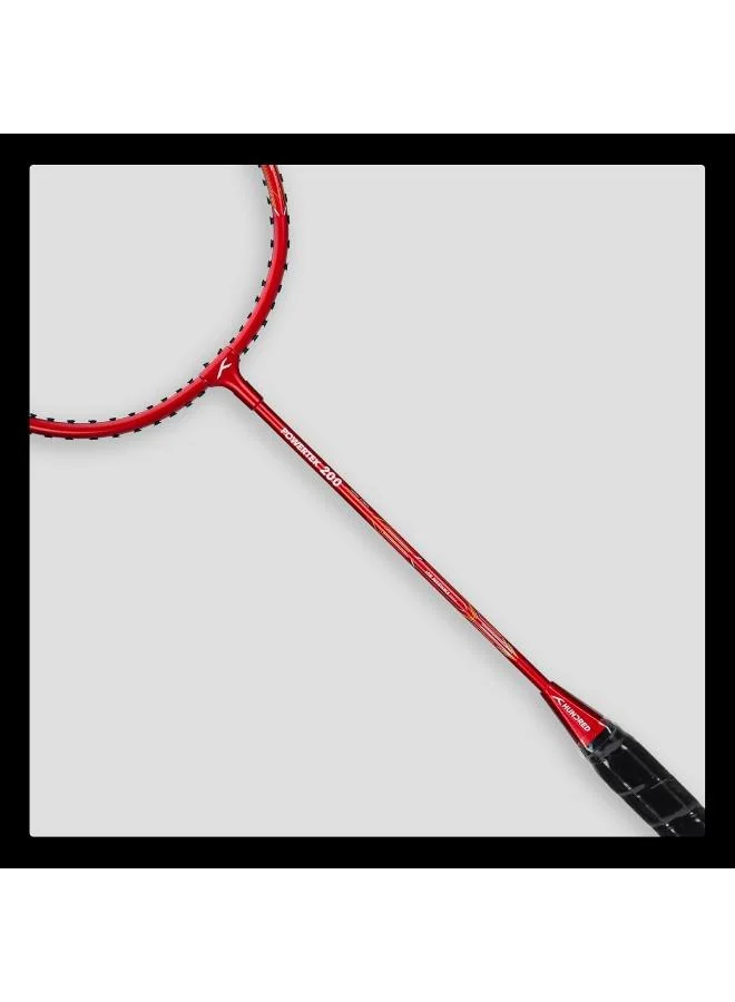 هندرد مضرب تنس الريشة باور تيك  برو جرافيت مشدود مع غطاء رأس