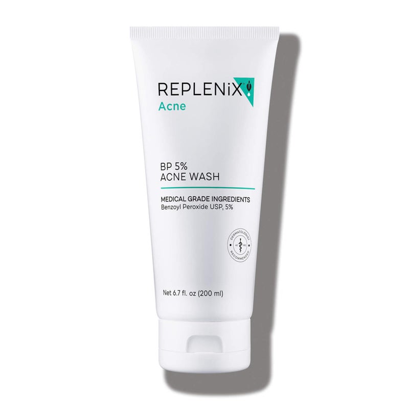 Replenix BP Acne Face Wash, 6.7 Fl Oz, Non-Oily Benzoyl Peroxide Facial Cleanser with Medical-Grade Ingredients for Acne-Prone Skin, Gently Unclogs & Refines Pores, Non-Drying & Non-Irritating - Image 1