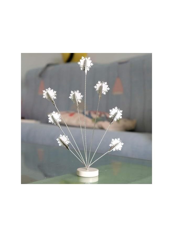 The Bros 8-Branch Family Tree Clip Photo Holders, Desktop Photo Display with Clips for Cards, Memos, Notes, and More, Unique Snowflake Design for Christmas, Wedding, and Special Occasions  - Image 5