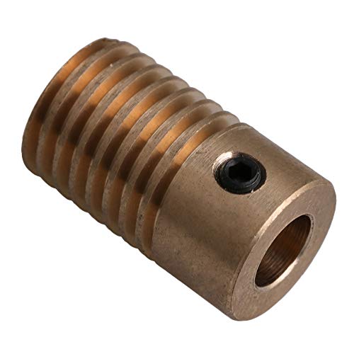 CNBTR 0.5 Modulus Brass Gear Shaft Set 6mm Hole Dia + 50T Brass Wheel Set 1:50 Reduction Ratio - Image 2