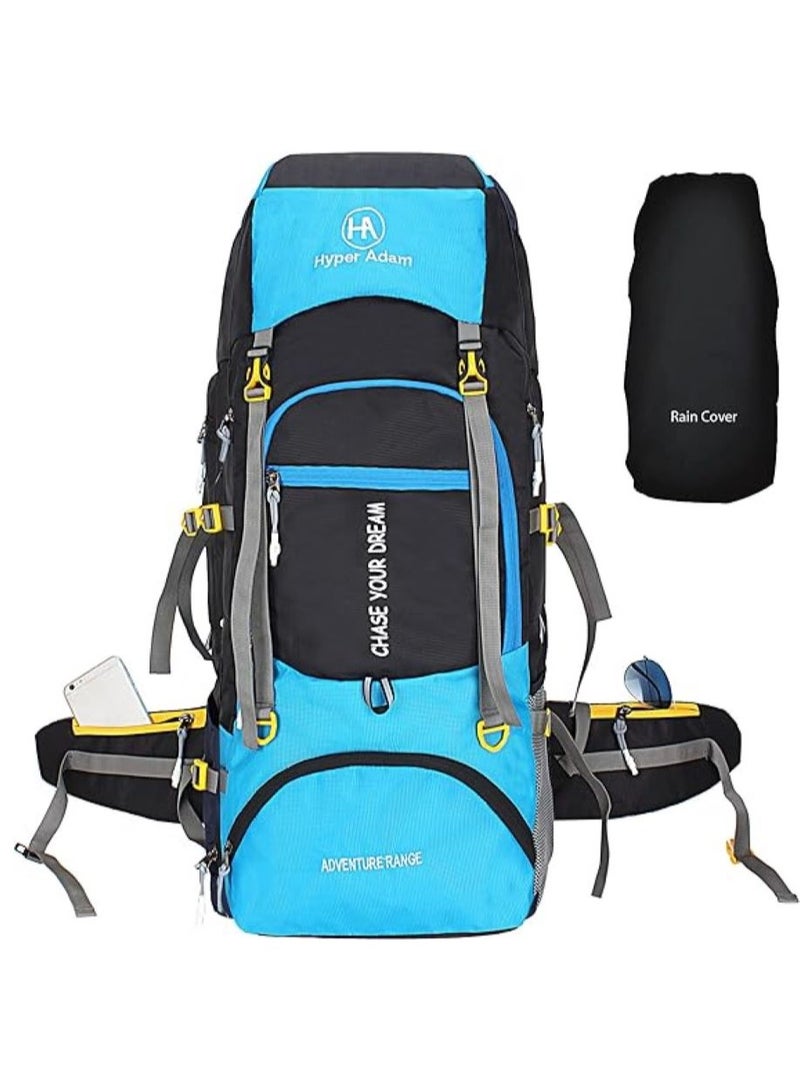 Hyper Adam TRAVEL BACKPACK FOR OUTDOOR SPORT HIKING TREKKING BAG CAMPING RUCKSACK - 55 L (SKY Blue) - Image 1