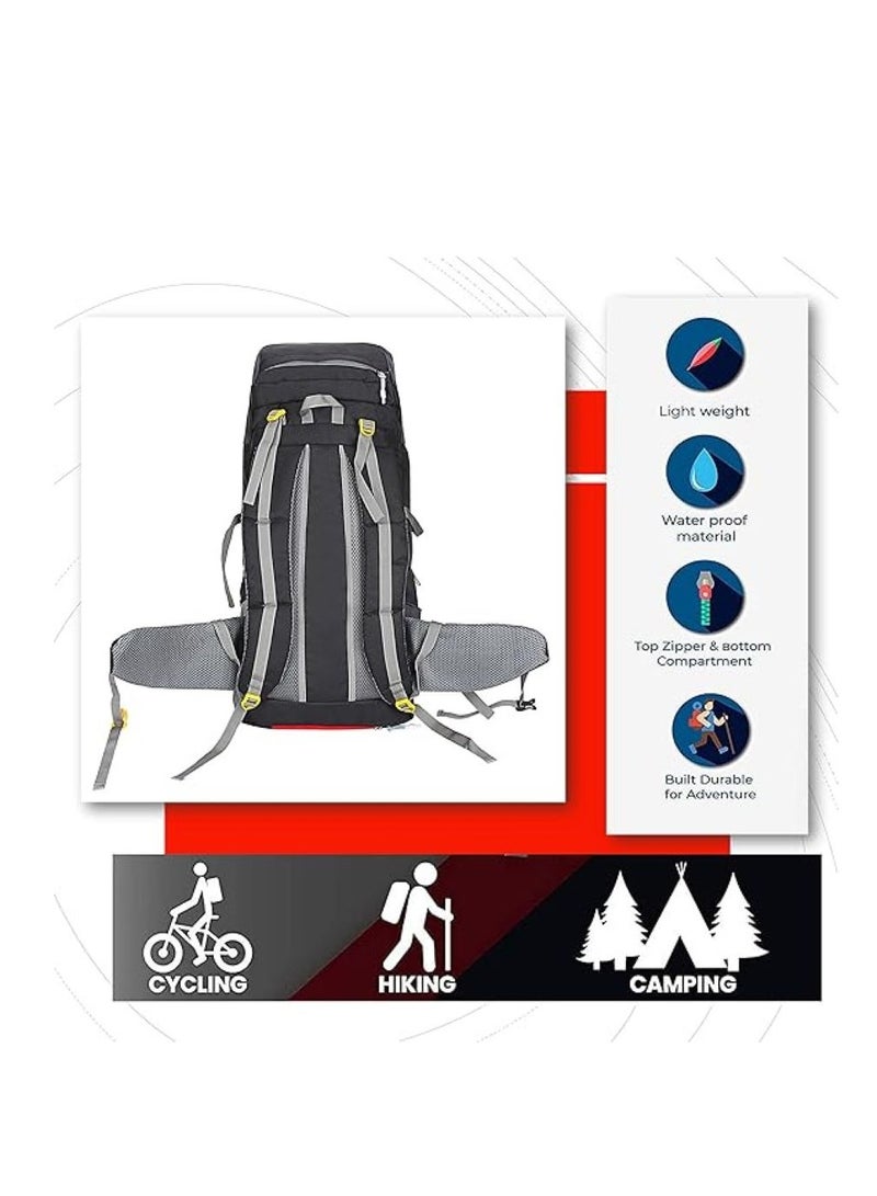 Hyper Adam TRAVEL BACKPACK FOR OUTDOOR SPORT HIKING TREKKING BAG CAMPING RUCKSACK - 55 L (SKY Blue) - Image 4