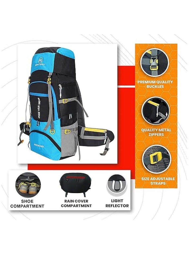 Hyper Adam TRAVEL BACKPACK FOR OUTDOOR SPORT HIKING TREKKING BAG CAMPING RUCKSACK - 55 L (SKY Blue) - Image 3