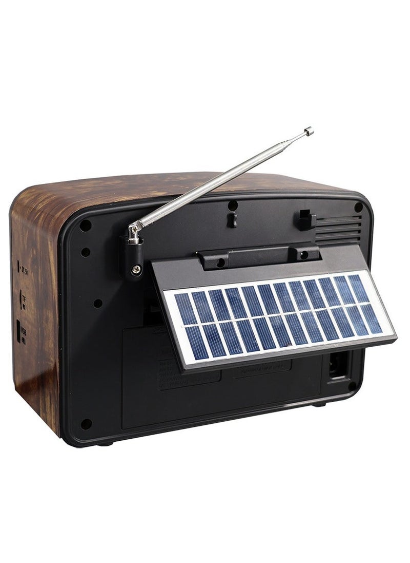Denx Rechargeable Radio, Portable Radio Am Fm Transistor With Best Sound, Solar/Battery Operated Radio, Support Tf Card/Usb Playing  - Image 3