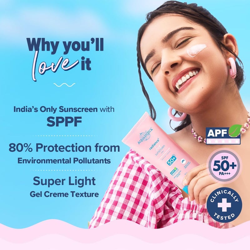 Aqualogica واقي الشمس أكيولوجيكا راديانس+ بتركيبة رطبة SPF 50 - Image 3