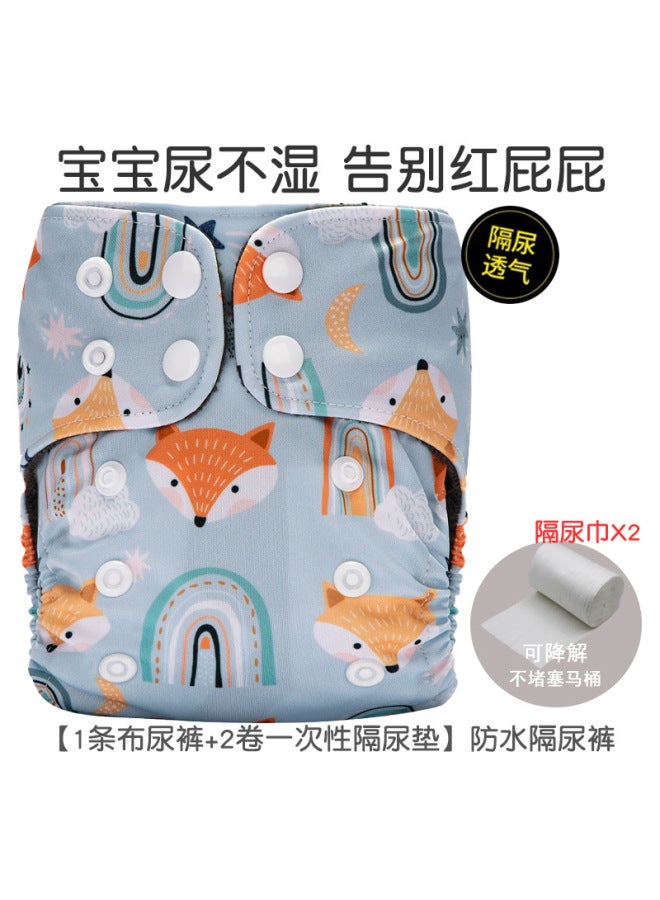 Newborn Baby Diaper Pants Polar Fleece Urine Ring Breathable Washable Baby Training Pants Waterproof Leak-proof Pants