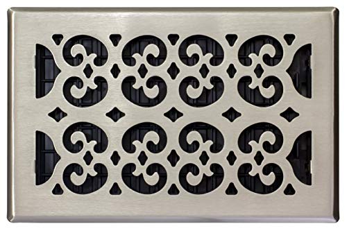 Decor Grates SPH610-NKL Floor Register, 6x10, Nickel Finish - Image 2
