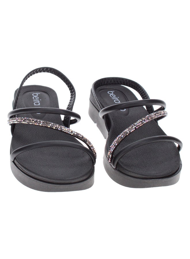 Beira Rio Embellished Flat Thong Sandals - Image 3