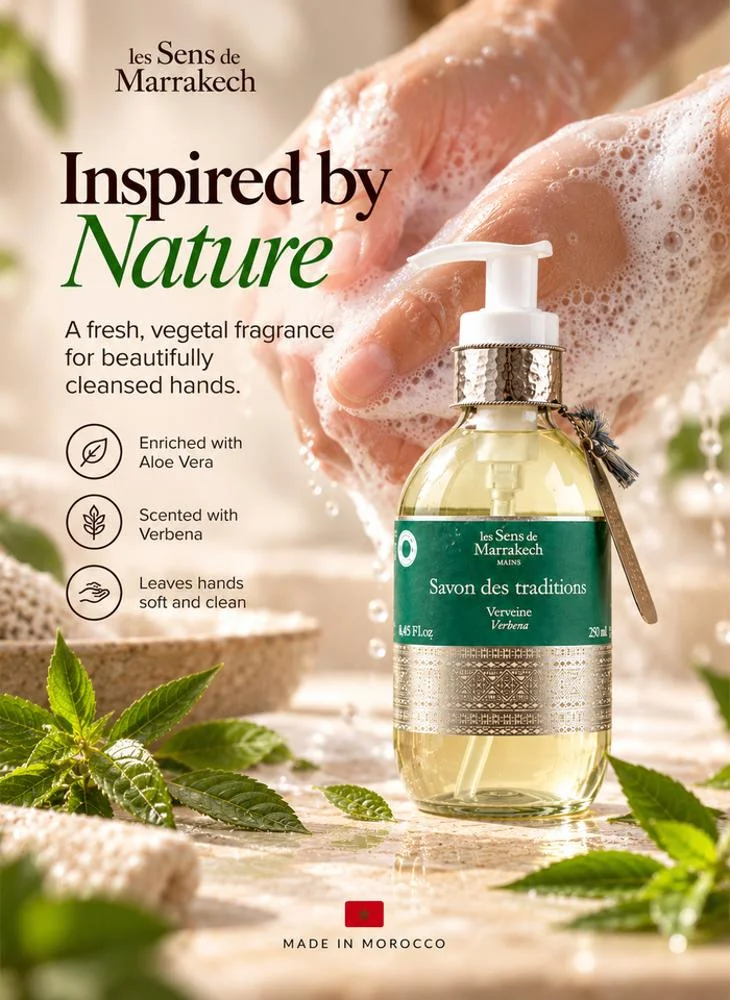 Les Sens De Marrakech  Traditions Soap Verbena 250 ml  | Best Price UAE