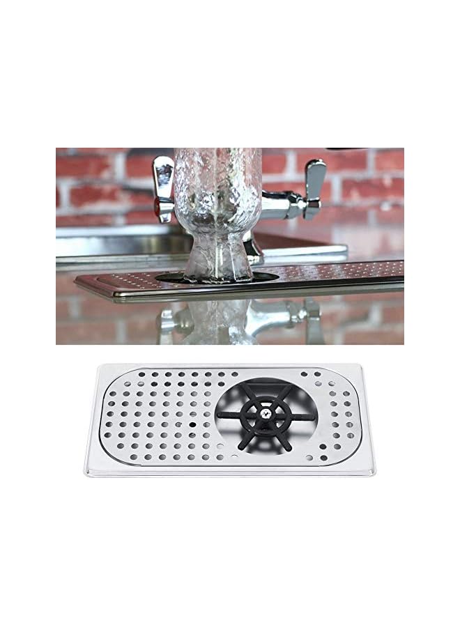 Generic G1/2in Glass Rinser | 114mm Diameter 201 Stainless Steel Cup Washers Faucet Glass Rinser Sink Bottle Washer Milk Tea Cup Washer Cleaner for Bar/Coffee Shop/Restaurant/Hotel - Image 4