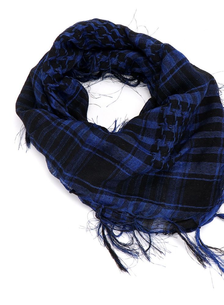 Loquat Wind-Proof And Sand-Proof Warm Scarf Royal Blue - Image 2