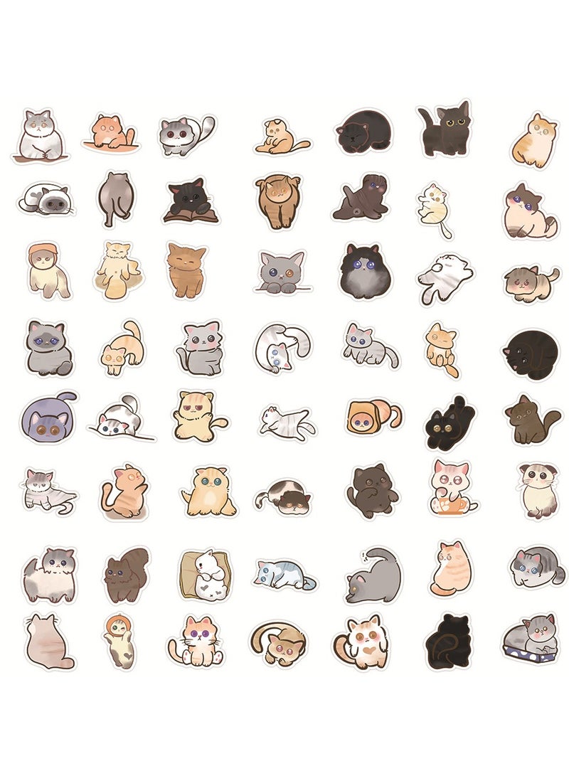 120PCS Cat Stickers for Kids, Cute Water Bottle Stickers for Classroom Prize, Cute Stickers Vinyl Students Gifts Cat Party Favors for Boys Girls Teens Adults - Image 4