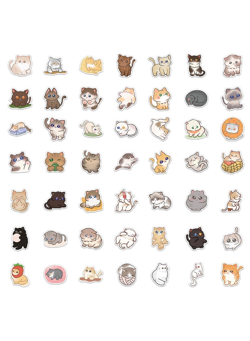 120PCS Cat Stickers for Kids, Cute Water Bottle Stickers for Classroom Prize, Cute Stickers Vinyl Students Gifts Cat Party Favors for Boys Girls Teens Adults - Image 3