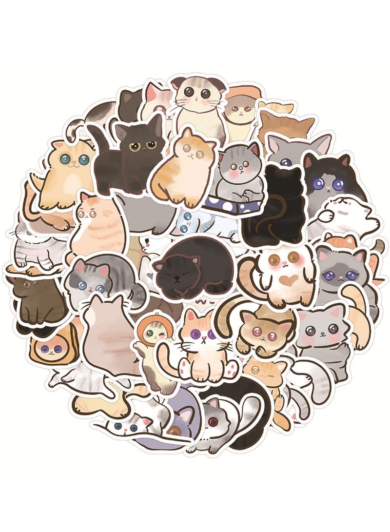 120PCS Cat Stickers for Kids, Cute Water Bottle Stickers for Classroom Prize, Cute Stickers Vinyl Students Gifts Cat Party Favors for Boys Girls Teens Adults - Image 2