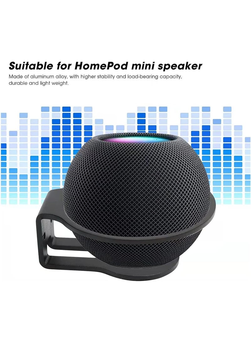 SYOSI Wall Mount for HomePod Mini, Sturdy Steel Stand Holder, Black, Wall-Mounted - Image 4
