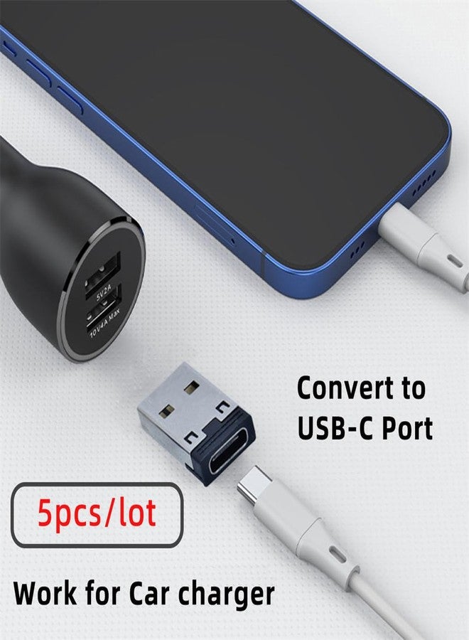 cablecc 5pcs/lot Reversible Type C USB-C Female to 480Mbps USB 2.0 A Male Data 5V/3A Power Adapter for Laptop Tablet Phone - Image 3