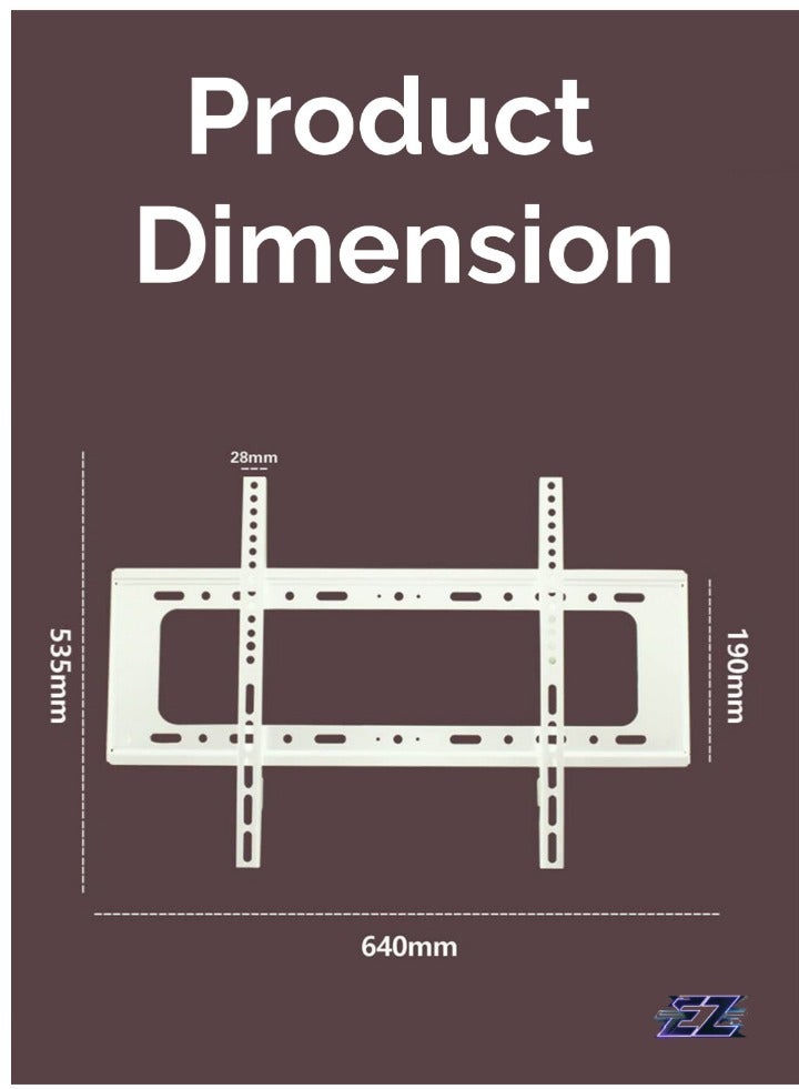 ELTRAZONE Universal Wall Mounted TV Mount Bracket – Heavy Duty Adjustable for 40”-80” LCD/LED Flat Screens, Space-Saving VESA Compatible, Sturdy Streamlined Design, Easy Installation - Image 5