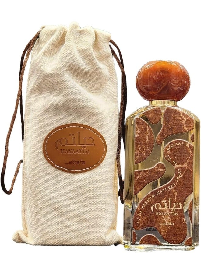 Lattafa عطر لطافة حياتيم للجنسين بخاخ، 3.4 أونصة