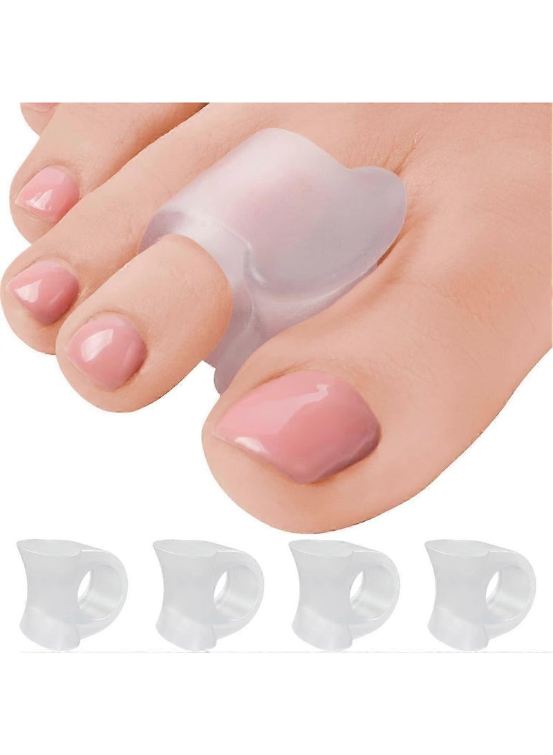 4 Pcs Bunion Splint Pad Guard & Toe Spacers – Movable Toe Straightener, Hallux Valgus Corrector with Arch Support for Men & Women - Image 1