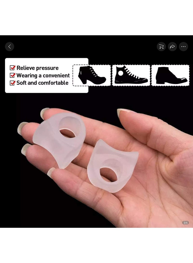 4 Pcs Bunion Splint Pad Guard & Toe Spacers – Movable Toe Straightener, Hallux Valgus Corrector with Arch Support for Men & Women - Image 3