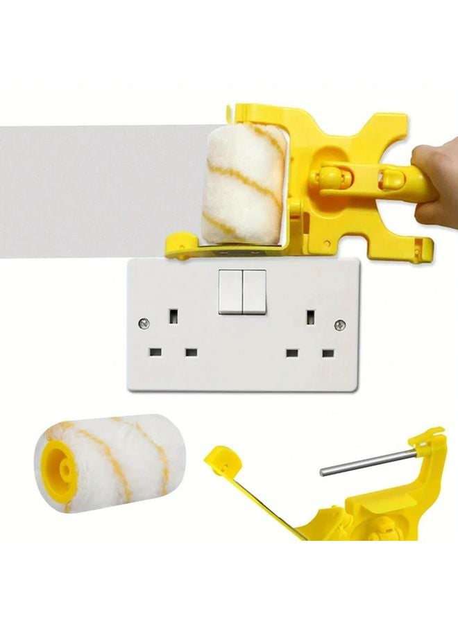 Yellow Long Handle Paint Edger For Smooth Clean Cut Walls Ceilings DIY Tool - Image 4