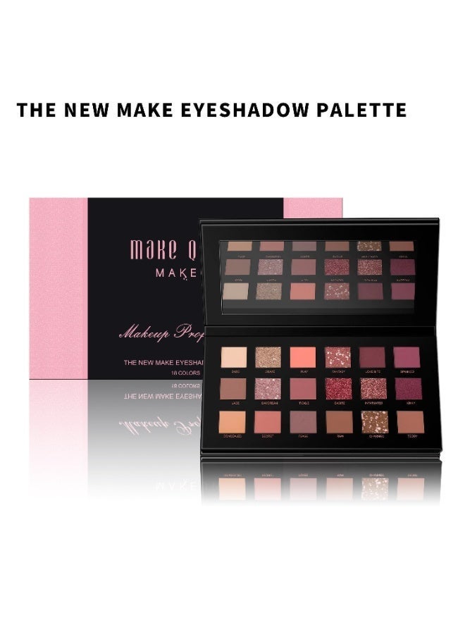 ميك كوين ميك اب باليت ظلال عيون 18 لون - Image 1
