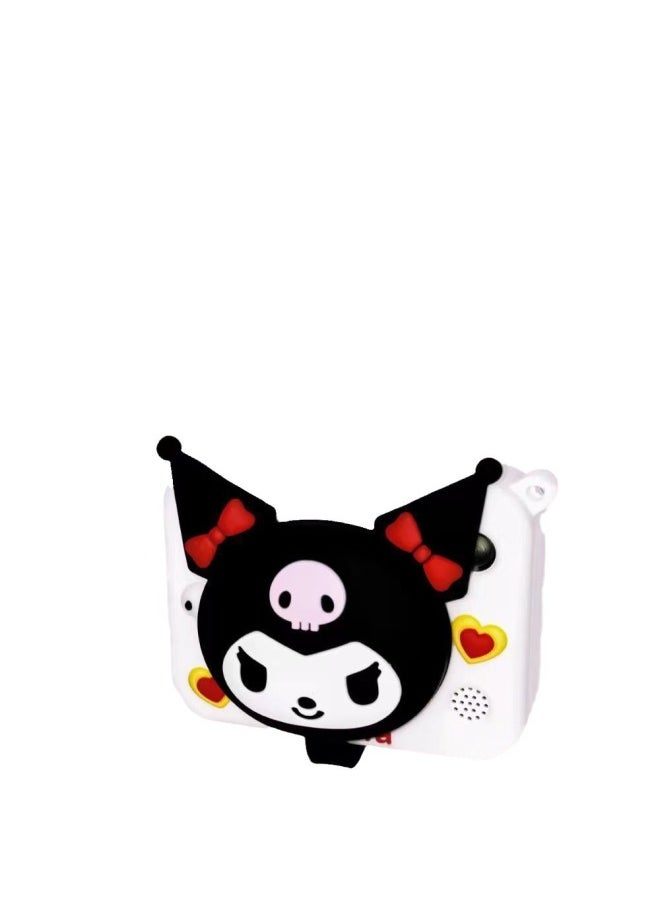 Generic Popular Kidsren's Camera Birthday Gift Kuromi Ccd High-definition Digital Camera Campus Student Party Mini-Body Color:P4 Culomi Black  - Image 5