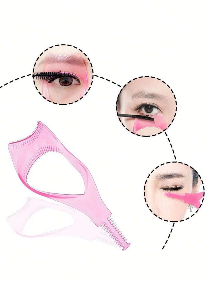 KHAJUL - 4-Piece Eyelash Applicator Tool Set, False Eyelash Curler Applicator, Portable Eyelash Curler Eyelash Separating Tool Mascara Comb - Image 1