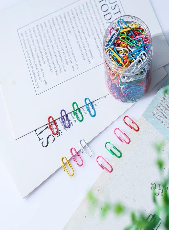 ARETOR 100 Pcs Colored Paper Clip Assorted Size, Small Paperclip Durable and Rustproof Coated Large Paper Clip for Paper Work Ideal for Home, School and Office Use