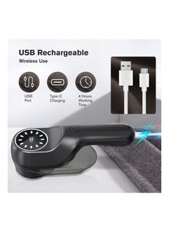 XiuWoo Lint remover, Bobble Remover for Clothes, Fabric Shaver Powerful 2 Speeds, 3 Replaceable Blades Sweater Pilling Fluff Brush Fuzz Debobbler Clothes  - Image 4