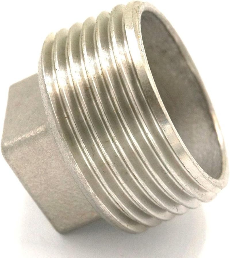 304 Stainless Steel BSP Male Threaded Pipe Fitting With Countersunk Square Head 1 Inch - Image 5