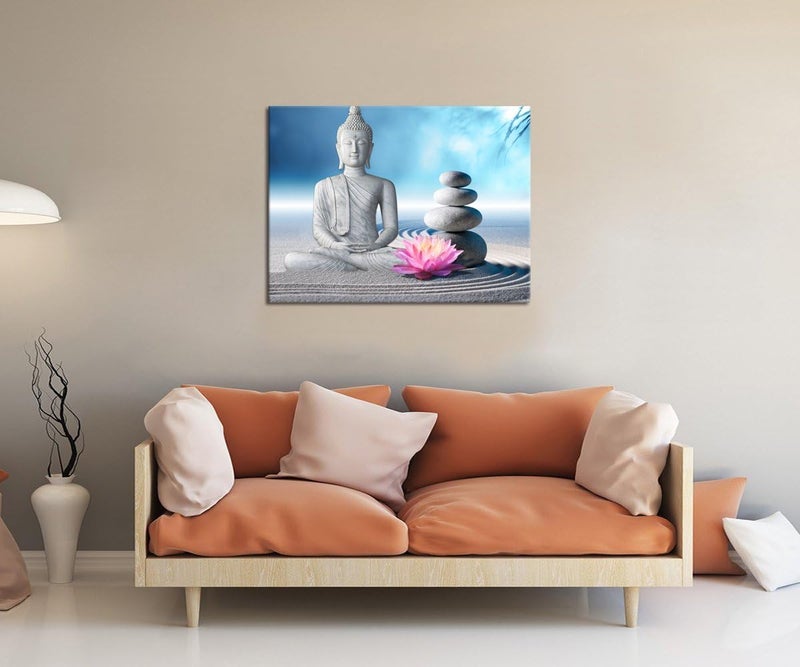 Visual Art Decor Peaceful Buddha Canvas Wall Art - Image 2