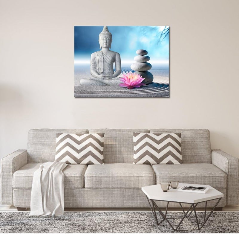Visual Art Decor Peaceful Buddha Canvas Wall Art - Image 3