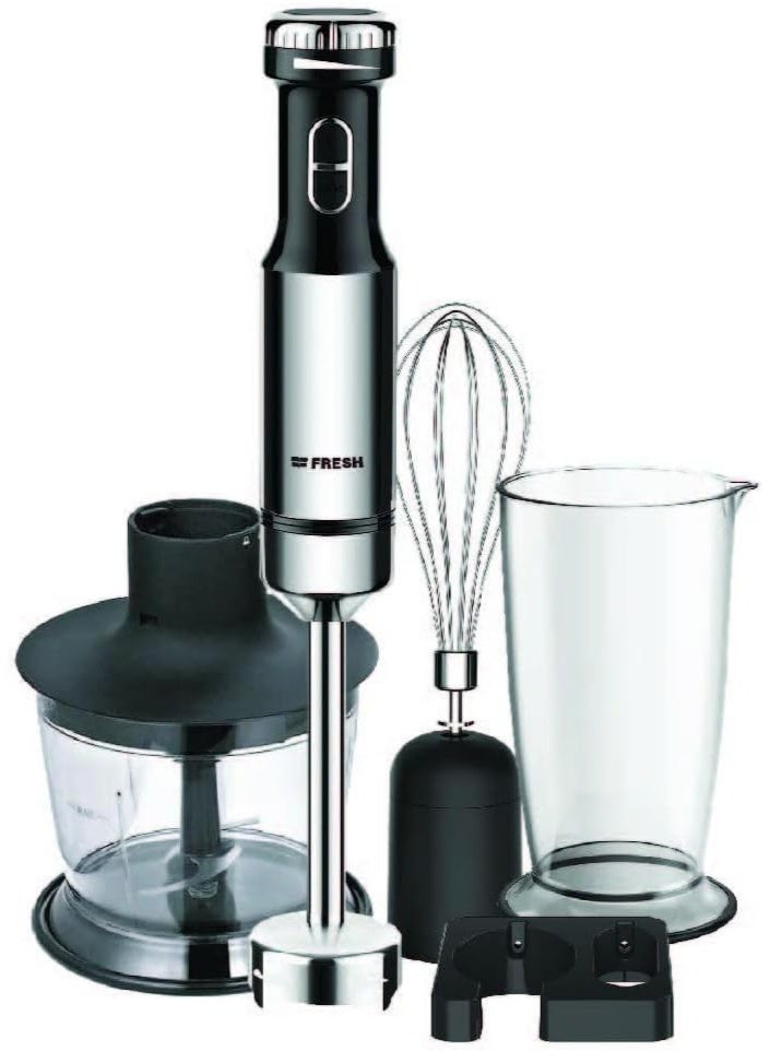 فريش خلاط يدوي فريش، 800 واط، وعاء من الفولاذ المقاوم للصدأ، HB-800FO