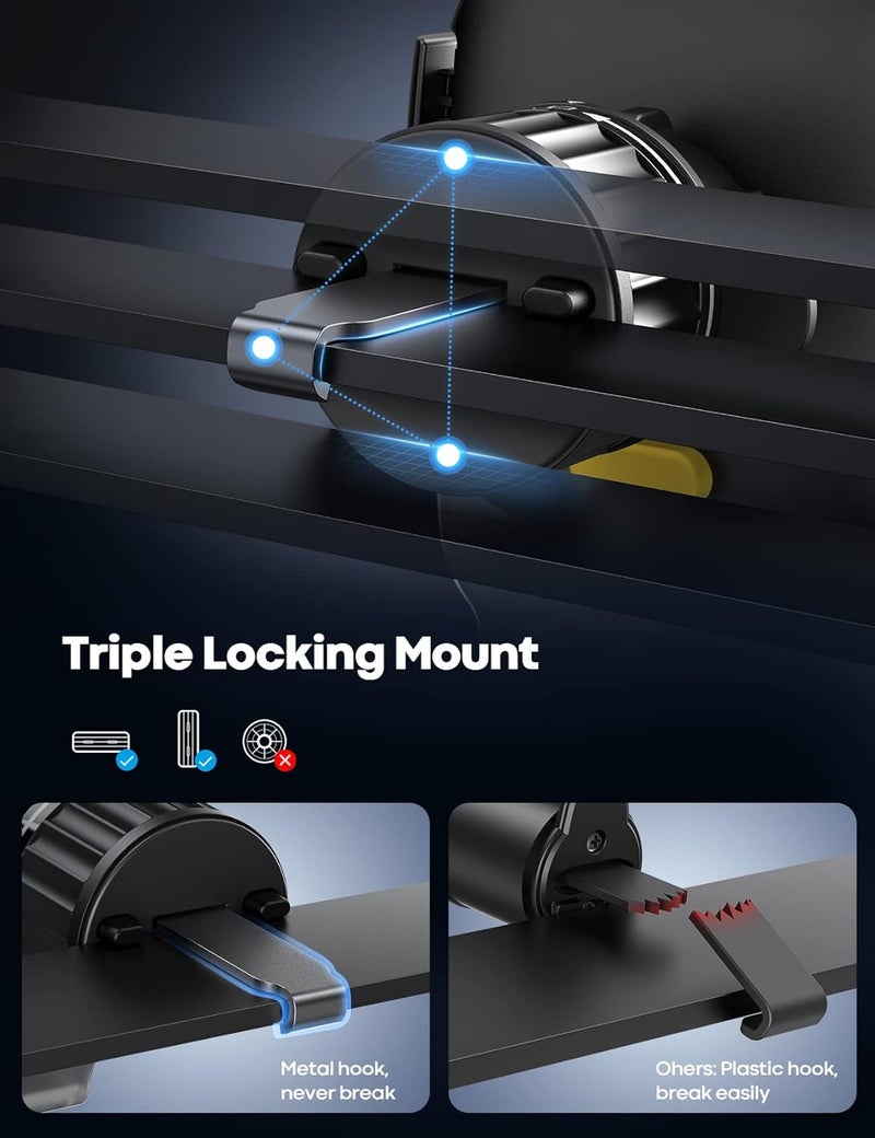Lamicall Car Air Vent Phone Holder – Quick Release, 360° Rotation for 4-7 Inch Smartphones - Image 3