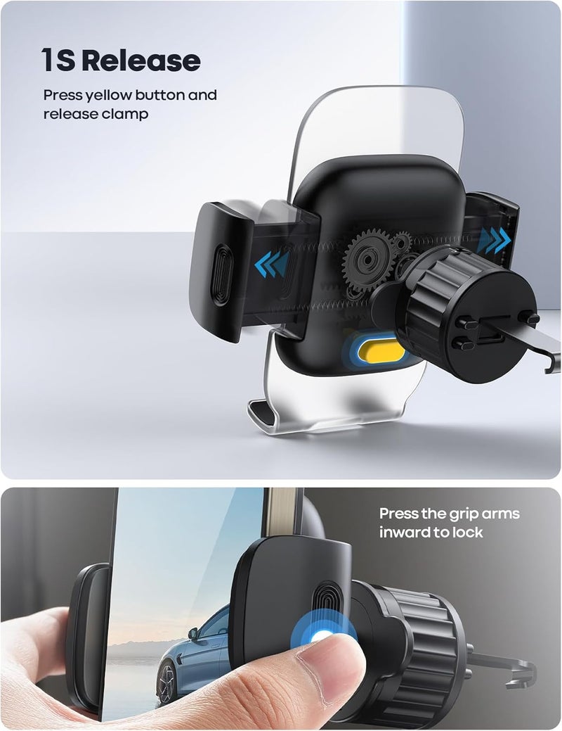 Lamicall Car Air Vent Phone Holder – Quick Release, 360° Rotation for 4-7 Inch Smartphones - Image 4