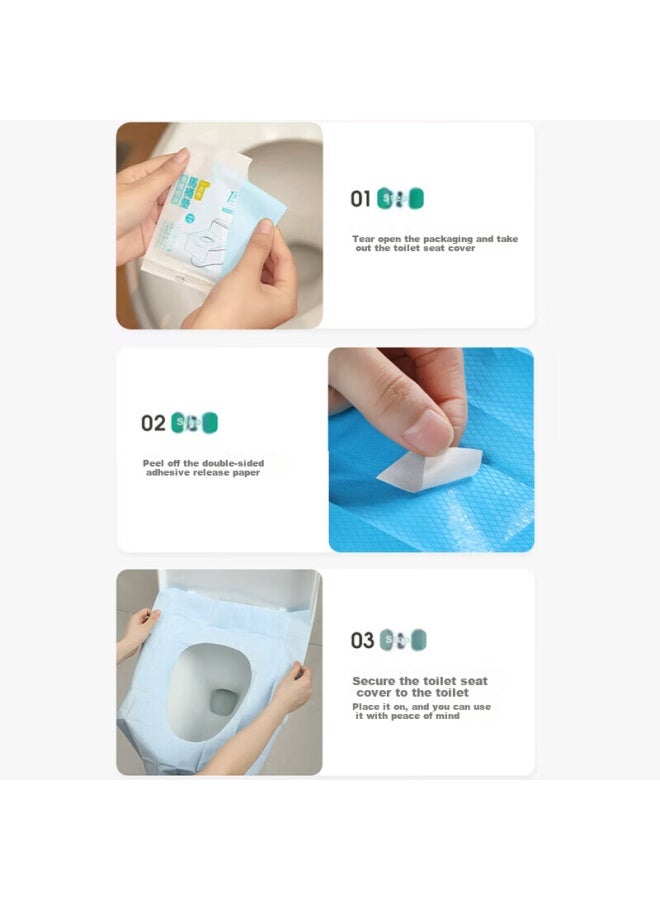 EWPLIRE WASP Ewplire Wasp Disposable Toilet Seat Cover Maternity Postpartum Toilet Seat Cover Set Travel Hotel Special Toilet Seat Cover Home Pregnant Women - Image 2