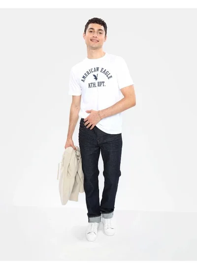 American Eagle Airflex+ Mid Wash Straight Fit Jeans