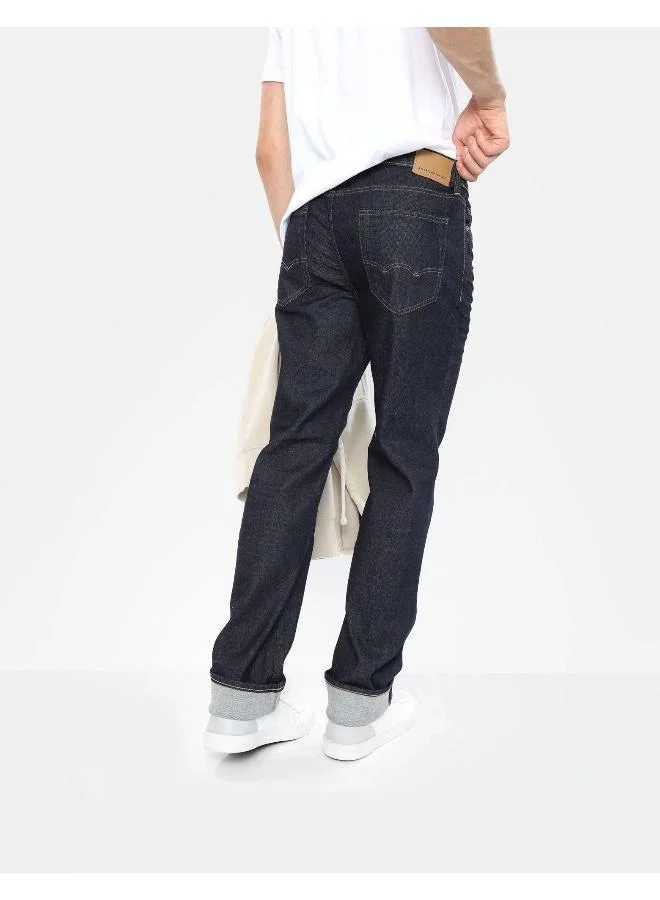 American Eagle Airflex+ Mid Wash Straight Fit Jeans