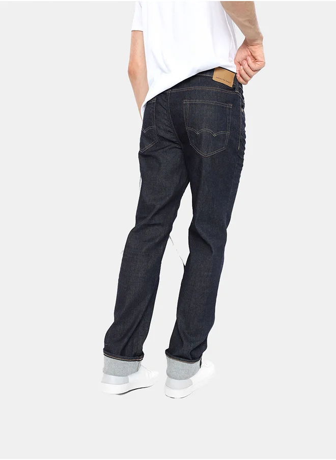 American Eagle Airflex+ Mid Wash Straight Fit Jeans