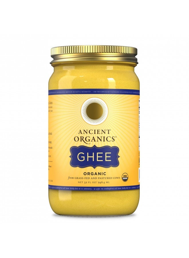 Ancient Organics Ghee, Organic Grass Fed Ghee Butter – Gluten Free Ghee, Clarified Butter, Vitamins And Omegas, Lactose Reduced, 100% Certified Organic, Kosher, Usda Certified – 32 Fl Oz (Pack Of 1)  - Image 3