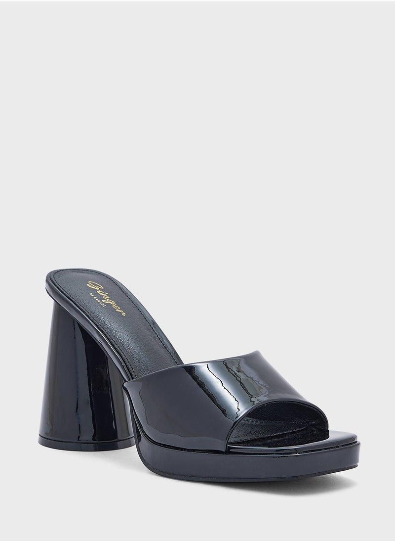 Ginger Platform Block Heel  Mule Sandal  - Image 2