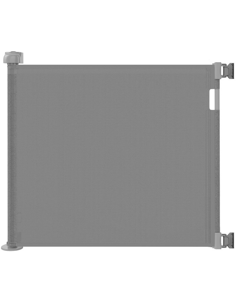 Veraste Retractable Baby Gate for Doorways and Stairs, Mesh Safety Gate for Pet, Indoor & Outdoor Use, One-Hand Operation, Easy Installation, 33.6" Tall, Expands to 55" Wideï¼ˆGrey,33.6"x55" - Image 1