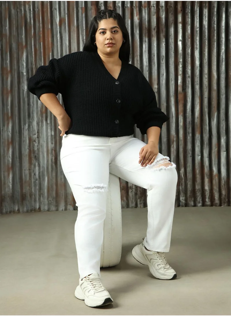 هاي ستار Women Black Sweaters
